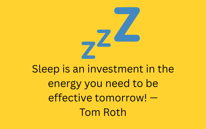 avoid being sleepy