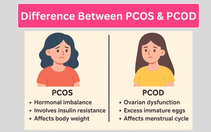 difference between PCOS and PCOD
